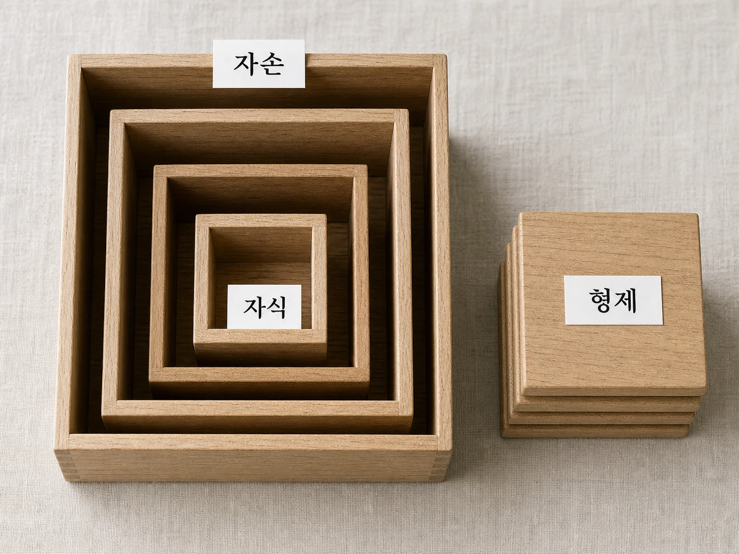 공백 하나 차이 — 자손·자식·형제 선택자