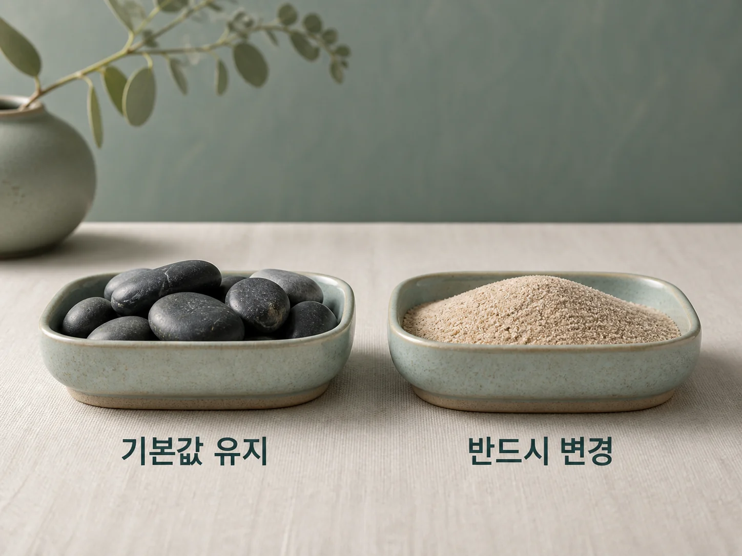 5. 건드리지 말 것 vs 반드시 바꿀 것