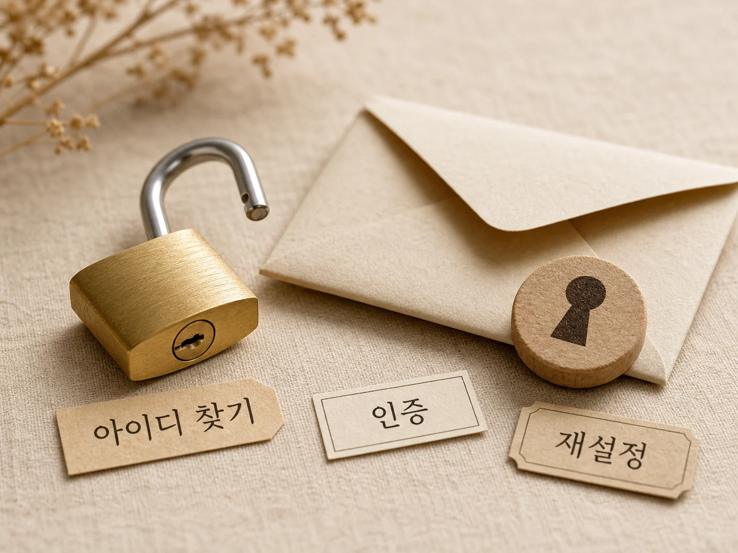 아이디·비밀번호를 잊었을 때 복구 순서