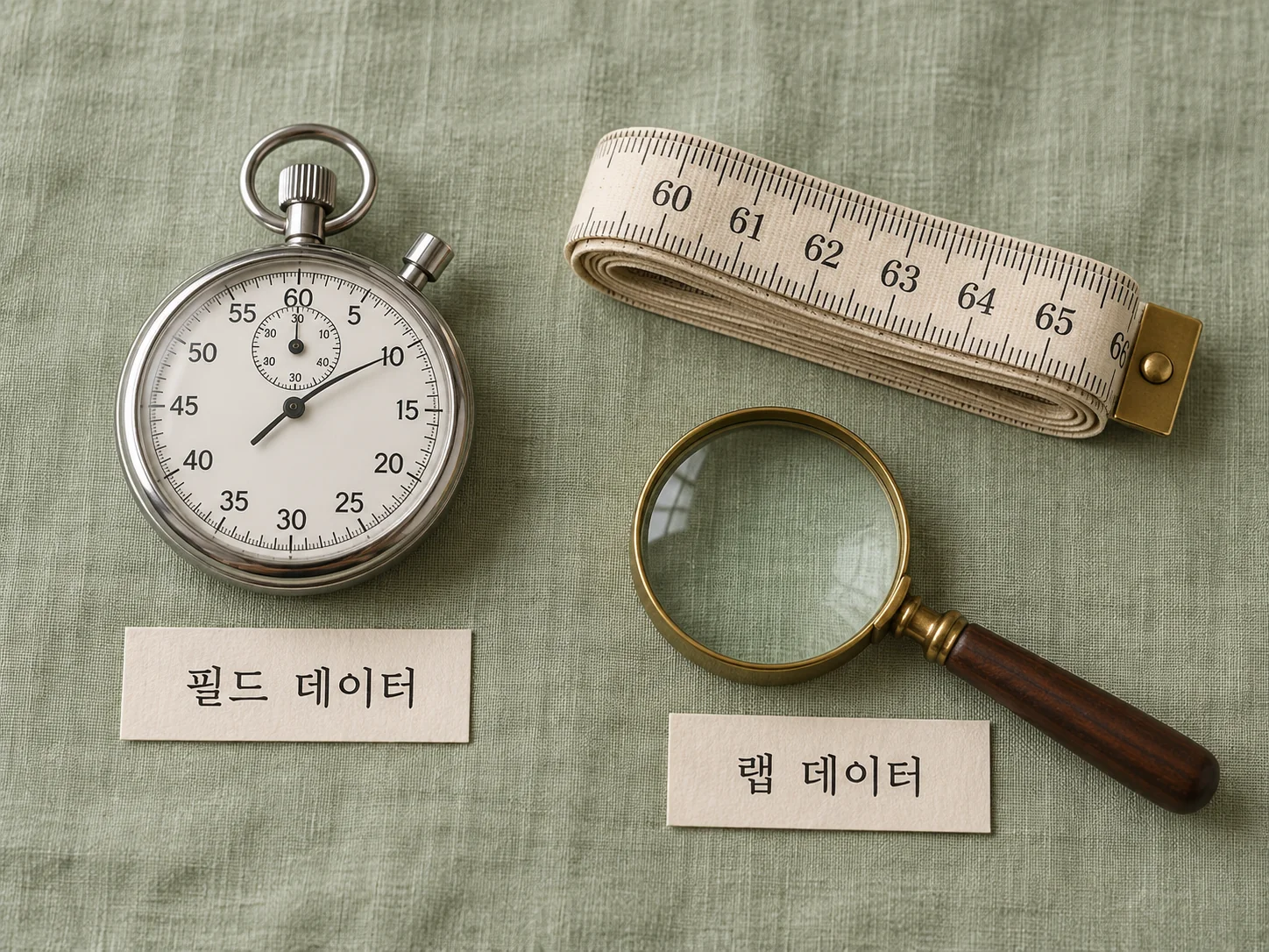 측정 도구별로 뭘 보면 되는지