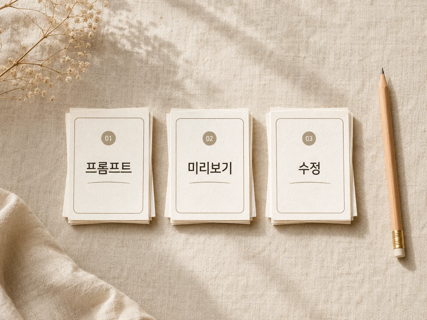 첫 프로젝트 만들기 — 클릭 순서 그대로