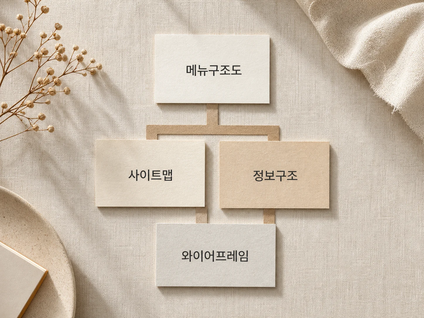 메뉴구조 만들기, 정확히 뭘 만드는 건가요?